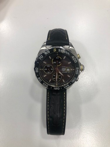 TAG HEUER CAZ201B.FC6487 Formula 1ÃSenna 44mm Automatic Chronograph â Black Dial | eBay