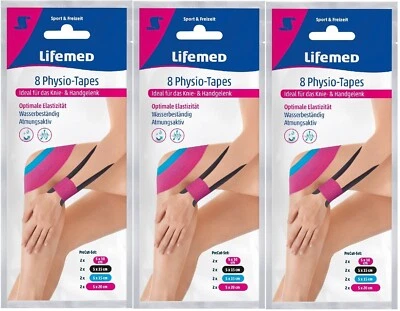 LIFEMED 24 x Kinesiologie Tapes Physiotape Pflaster Sporttape Knie- und Handgelenk