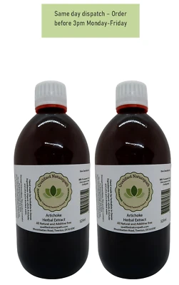 QUALIFIED NATUROPATH Artichoke Herbal Extract - Twin Pack 1050ml (2x525ml) - Next Day Delivery