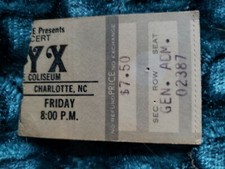 Styx Ticket Stub Charlotte NC 1/5/1979 Tommy Shaw Dennis DeYoung