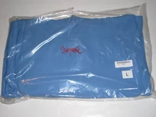 SUPREME Tag Logo Hooded Sweatshirt COLUMBIA BLUE Men's Large NEW! S/S 2019 BOGO