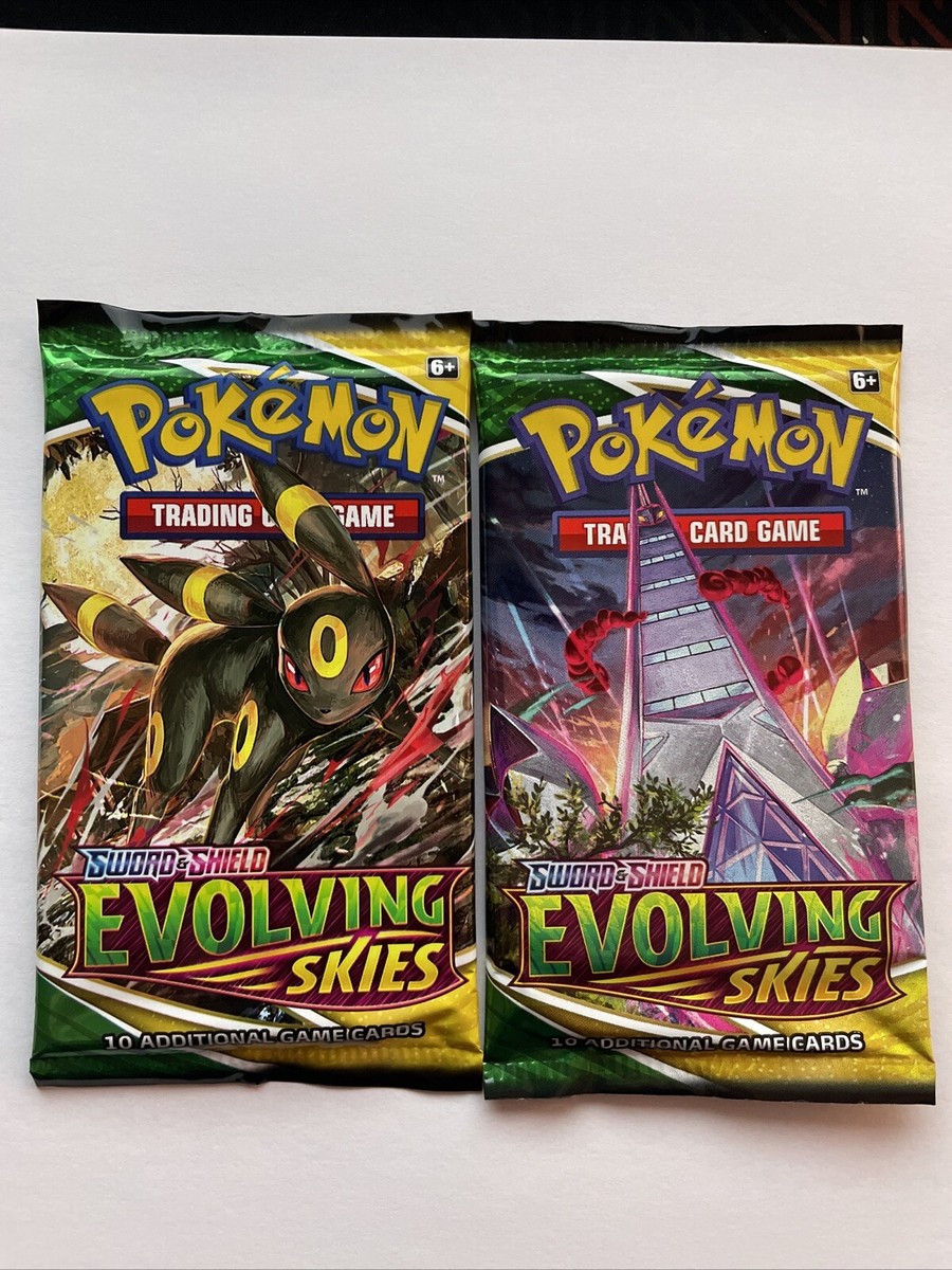 ポケットモンスター　evolving skies 未開封 Pokemon Evolving Skies *1* Booster Packs - Random Art - NEW