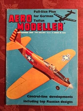 Rare AERO MODELLER magazine September 1963 Bell P-63 King Cobra