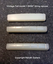 Slotted nylon nut for Vintage Gibson Les Paul Guitars compensated spacing