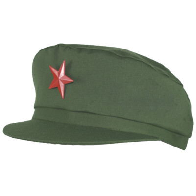 Cappello Uniforme Partito Comunista Armata Rossa con Stella Presidente  Cinese Costume Mao Zedong 633411870148