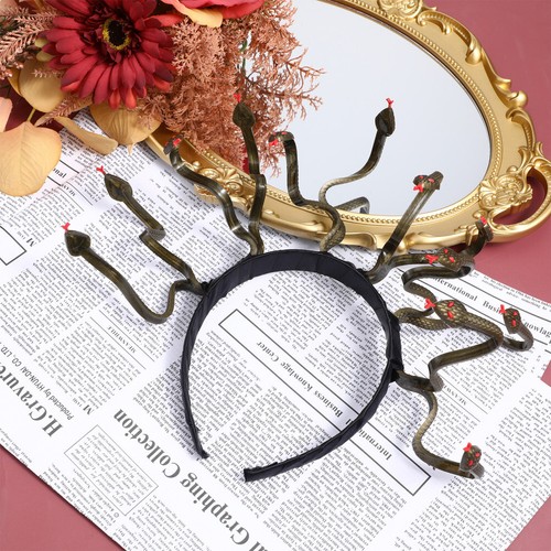 Disfraz de Medusa Diadema Tocado Tocado para Fiesta de Mascaradas de Mardi Gras - Imagen 7 de 10