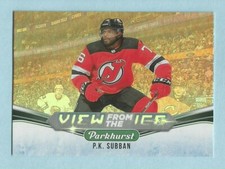 2019-20 Parkhurst Hockey P.K. Subban Z-7 New Jersey Devils VIEW FROM THE ICE