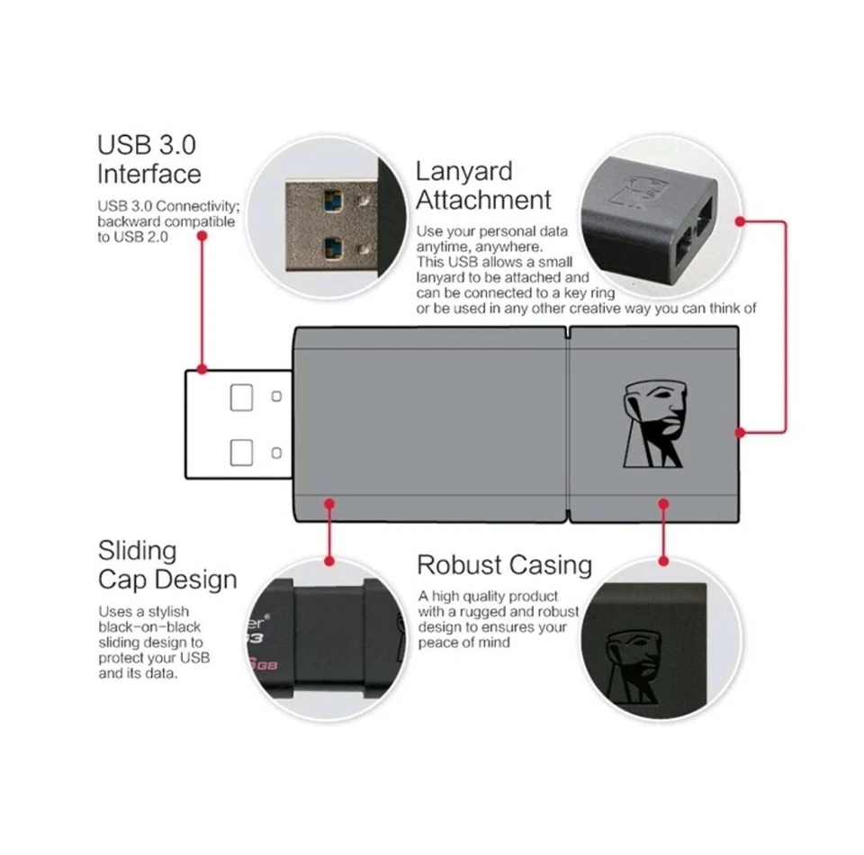 Pendrive 32gb KINGSTON DT100(G3) + Free Gift - Image 2 of 4