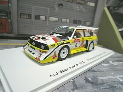 AUDI S1 E2 Quattro Sport Rallye Sanremo Winner WM 1985 #5 Röhrl + HB Spark 1:43 - Bild 1 von 4