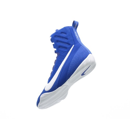 Nike Machomai 3 Boxing Shoes Boxstiefel Boxen Schuhe Blau/Weiß HF7333-400 - Picture 7 of 12