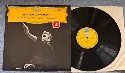 Beethoven Eroica Symphony 3 op 55Karajan  SLPM 138802 DG Austria Tulip EX /M-