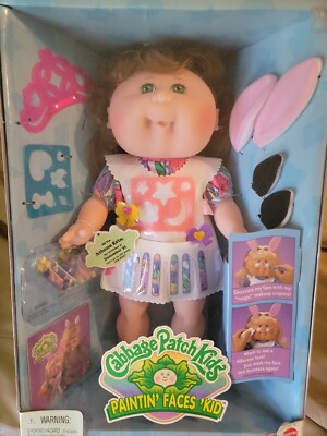 Cabbage Patch Kids Paintin Faces Kid 1996 New! In Box VINTAGE EXC CONDITI 