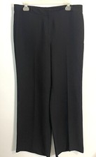 NEW YORK  COMPANY WOMENS DRESS PANTS WITH PLEAT ON LEGS SIZE 12 BLACK