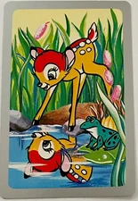 WD54 Swap Playing Cards 1  Japanese Nintendo Disney Bambi 70’s