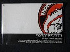 Mongoose Bicycle Owner's Manual