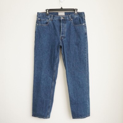 Everlane Everybody Jeans Blue Denim Straight Leg Button Fly E9 Short (Womens 32)