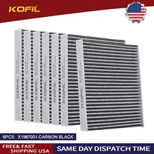 6Pcs ,X1987001 Cabin Air Filter for Kenworth T680 T800 T880 Peterbilt 567 579