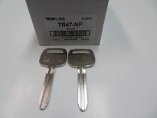 Lot of 50 TR47 Key Blank / Nickel Plated /ILCO Taylor Line Made in USA / New