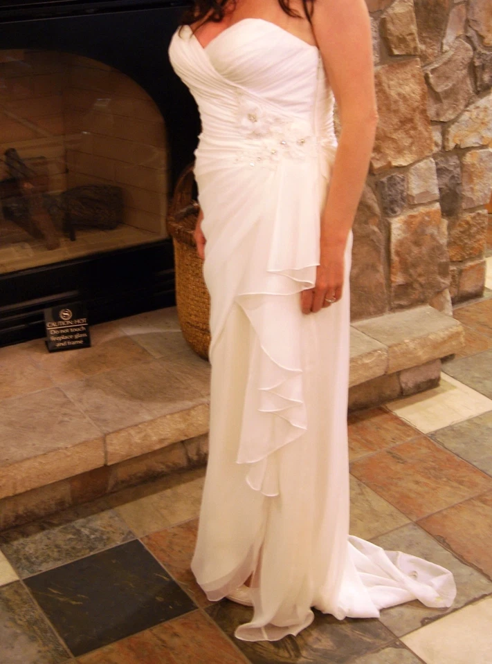 $1,775 Sexy Diseñador Wtoo Brides by Watters & Watters VESTIDO DE NOVIA ¡Talla 10! Foto 4 de 4