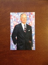 Wellington Mara Giants unsigned Goal Line Art Card in Toploader