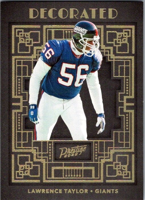 2022 PANINI PRESTIGE DECORATED INSERT #DE-13 LAWRENCE TAYLOR SSP