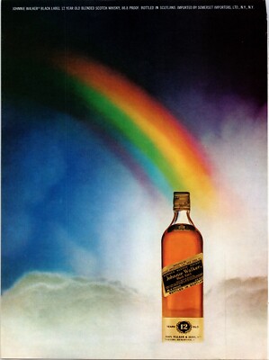 JOHNNY WALKER Whiskey Alcohol Liquor ~ 1972  Magazine Advertising Print