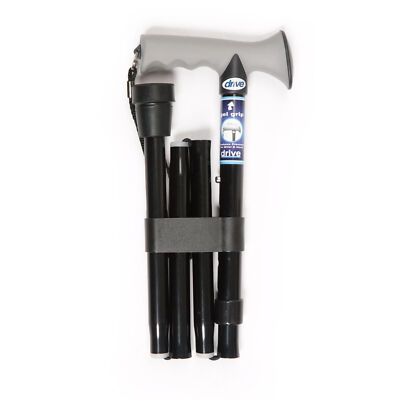 Drive Medical Soft Grip verstellbarer faltbarer Gehstock Stock mit Handschlaufe