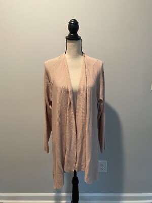 41 Hawthorn Blush Cardigan Open Front Waterfall NWT Women’s Size 2X Ribbed 