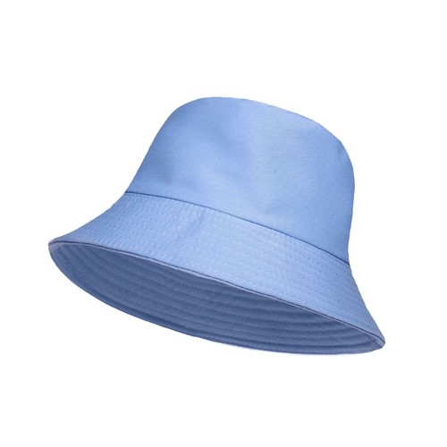 Unisex 100% Cotton Bucket Hat Sunshade Cap Fisherman Summer Beach Headwear Hats - Afbeelding 16 van 19
