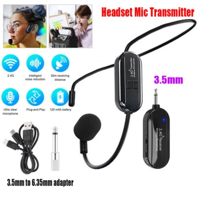 Wireless 2.4G Microphone Headset Mic-For-Voice-Amplifier Speaker Meeting Singing