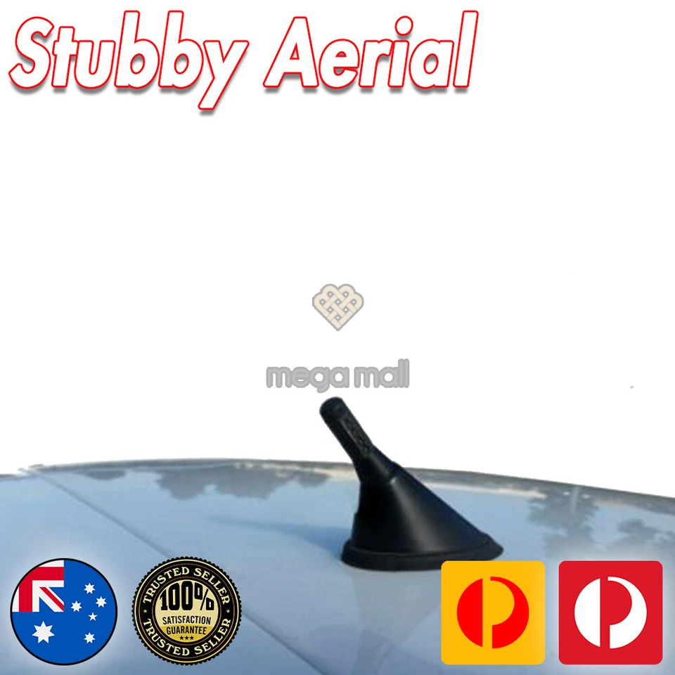 Antena aérea Stubby Bee Sting para Volkswagen VW MK4 MK5 R32 GOLF preta 3,5cm - Imagem 3 de 4