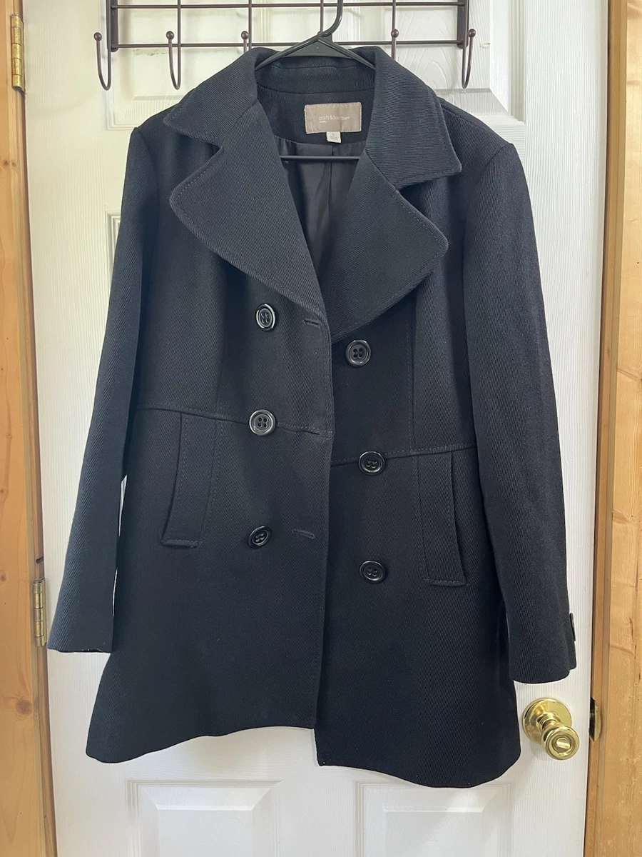 25+ Pea Coat Black Coats, Jackets & Vests for Women for sale
