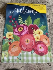 Meadow Creek Decorative Double Sided Garden Flag 12.5 in x 18 in / New