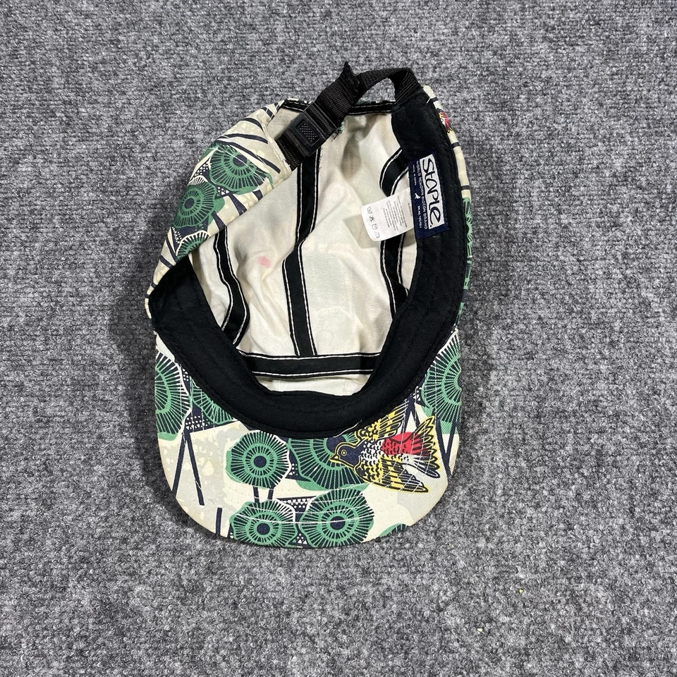 Gorra de 5 paneles Staple Pigeon para hombre con tirantes floral abstracto al aire libre ciclismo pájaro Foto 4 de 4