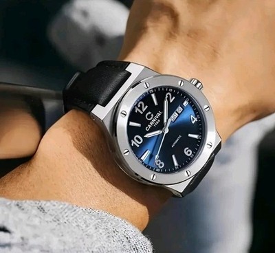 Carnival Herren-Armbanduhr Mechanisches Uhrwerk