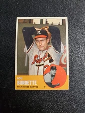 1963 Topps Lou Burdette #429 EX Clean Card