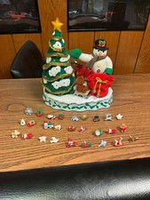 Avon Meraviglioso Conto alla Rovescia per Natale Parlante Pupazzo di Neve Illuminato Albero Avvento Funziona!