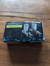 INSTINCT Pair Modern Straight Radiator Valves 15mm Chrome INST-AL024LC