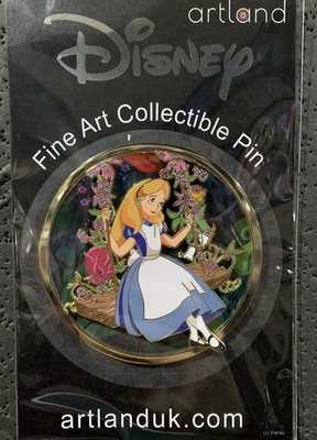 Artland Alice Swing Pin Disney LE 200 Floral Alice In Wonderland