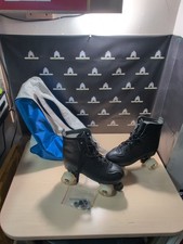 XUDREZ Roller skates Size 37 6.5 Like New  PU Leather Light up wheels black