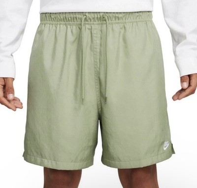Nike Men s Sportswear Club Woven Lined Flow Shorts Green FN3307-386, Size Medium