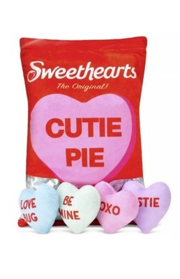 NWT iscream SWEETHEARTS candy bag plush hearts pillow set NEW Valentines Target