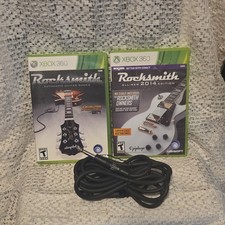 Ubisoft Rocksmith & Rocksmith 2014 Edition Xbox 360 Bundle with USB Cable *USED*