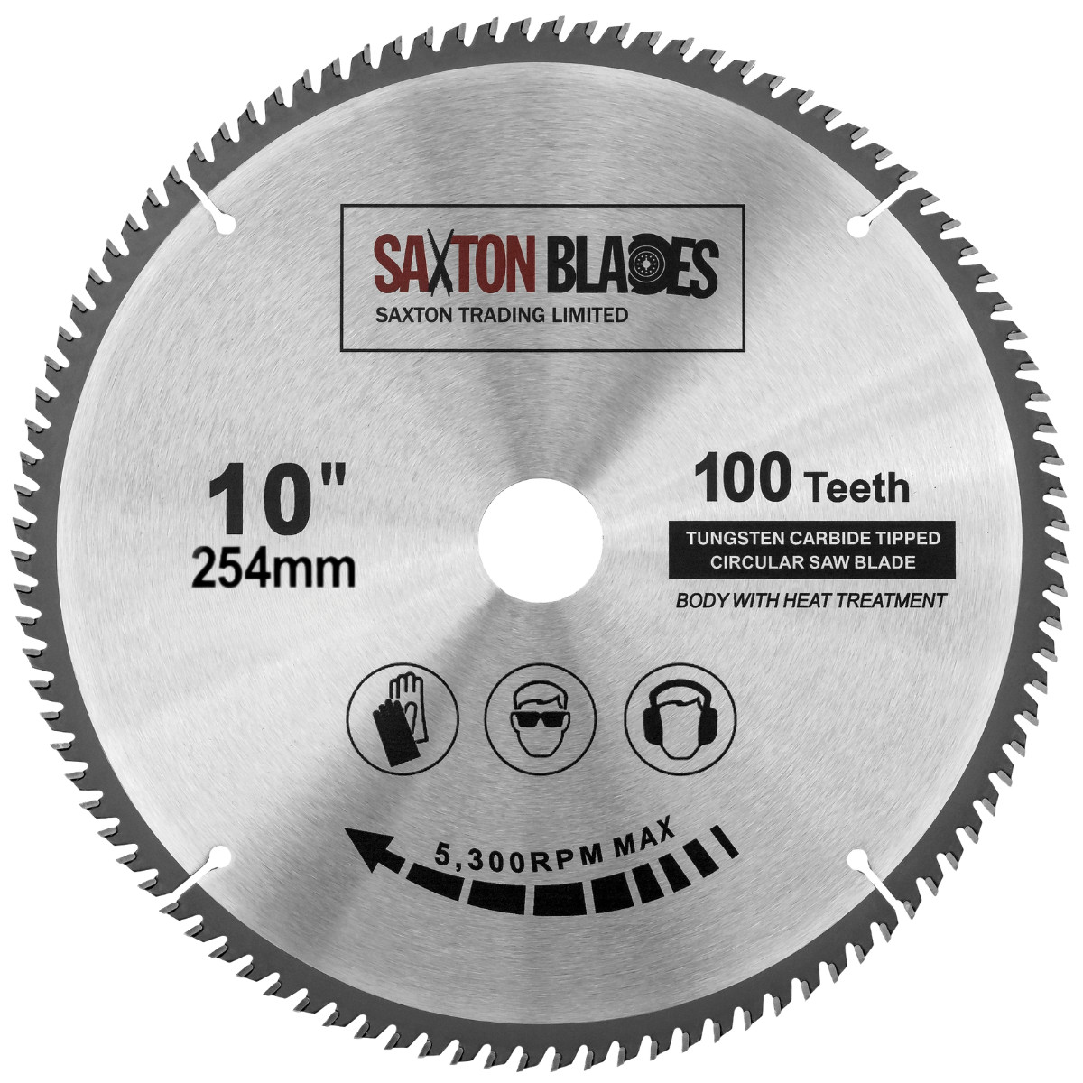 Saxton TCT Circular Saw Blade 254mm x 30B x 100T
