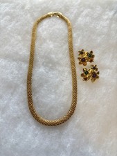 NAPIER Necklace Paired W/ AVON Clip Earrings....