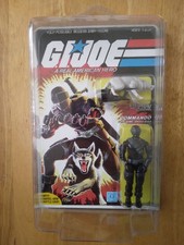 GI Joe 1985 Snake Eyes Complete  Recarded  Mint Unpunched Card with Star Case