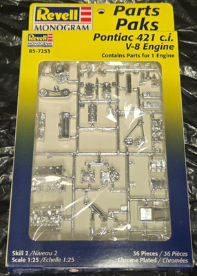 VINTAGE NOS REVELL 1/25 Parts Paks PONTIAC 421 V-8 ENGINE KIT
