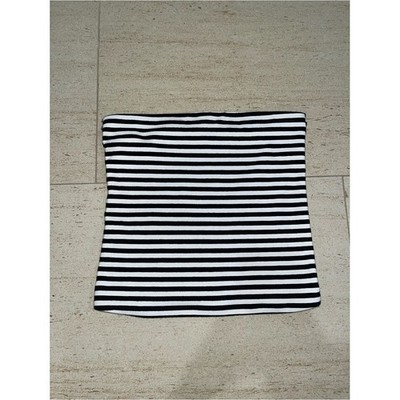 Gap Striped Tube Top Black White Strapless Minimalist Y2K Summer XXS