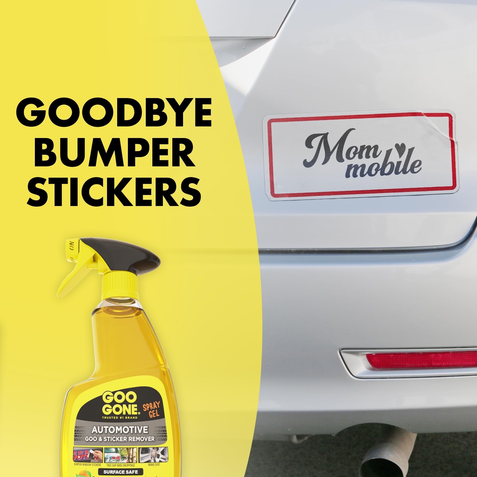 Goo Gone Automotive - Cleans Auto Interiors/ Bodies and Rims, Removes Bugs