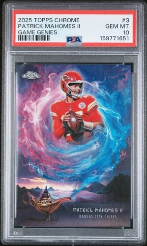 2025 Topps Chrome Patrick Mahomes II Base (PSA 10)